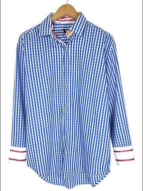 Robert‎ Graham Check Button Up Shirt L